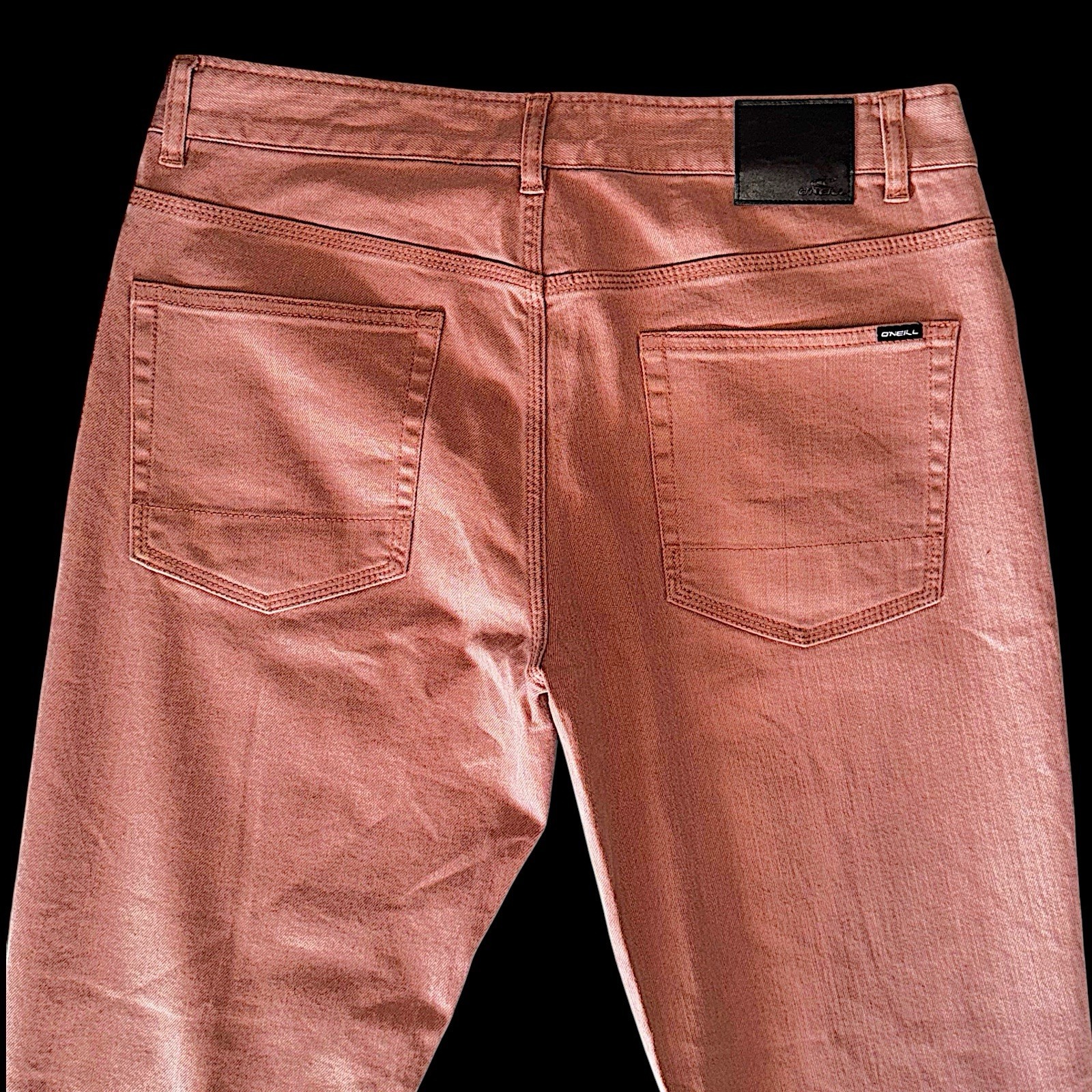 O’neill Men’s 33 Pink Denim Jean Pants 98% Cotton 2% Elastane (Fast Shipping)