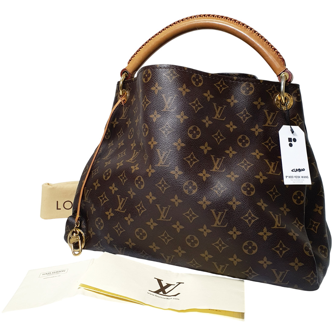 TARIFF FREE Authentic Louis Vuitton Artsy MM Monogram M40249 With Invoice CLA800
