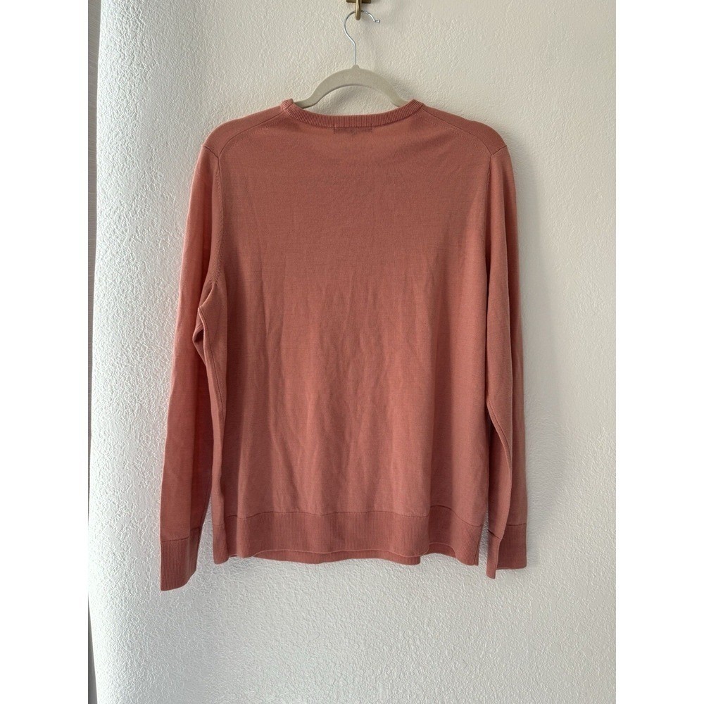 Uniqlo Pullover Basic Wool Crewneck Lightweight Layering Sweater Pink Size XXL