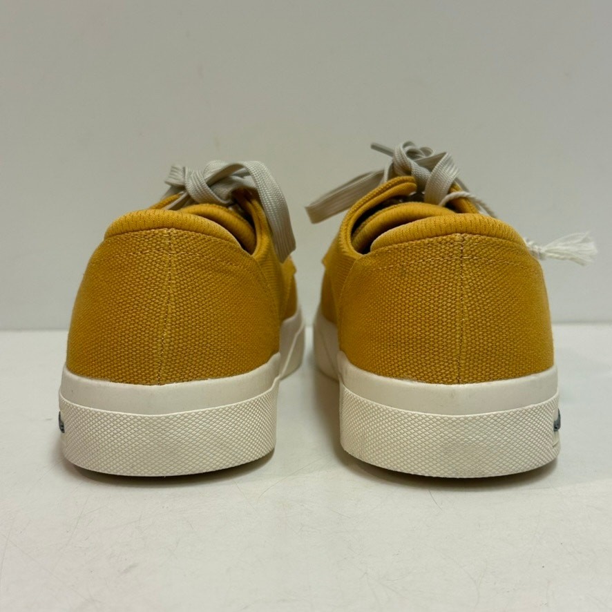 NWT Sun + Stone Men’s Kiva Lace-Up Core Sneakers Mustard Yellow Ivy Preppy 8