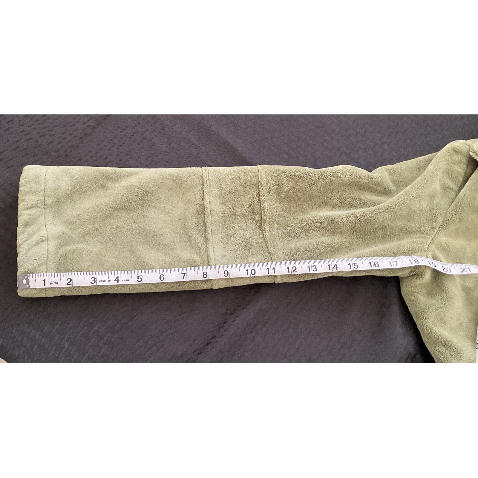 Kristen Blake Jacket Womens XL Sage Green Fleece Full Zip Soft Cozy Pockets Warm