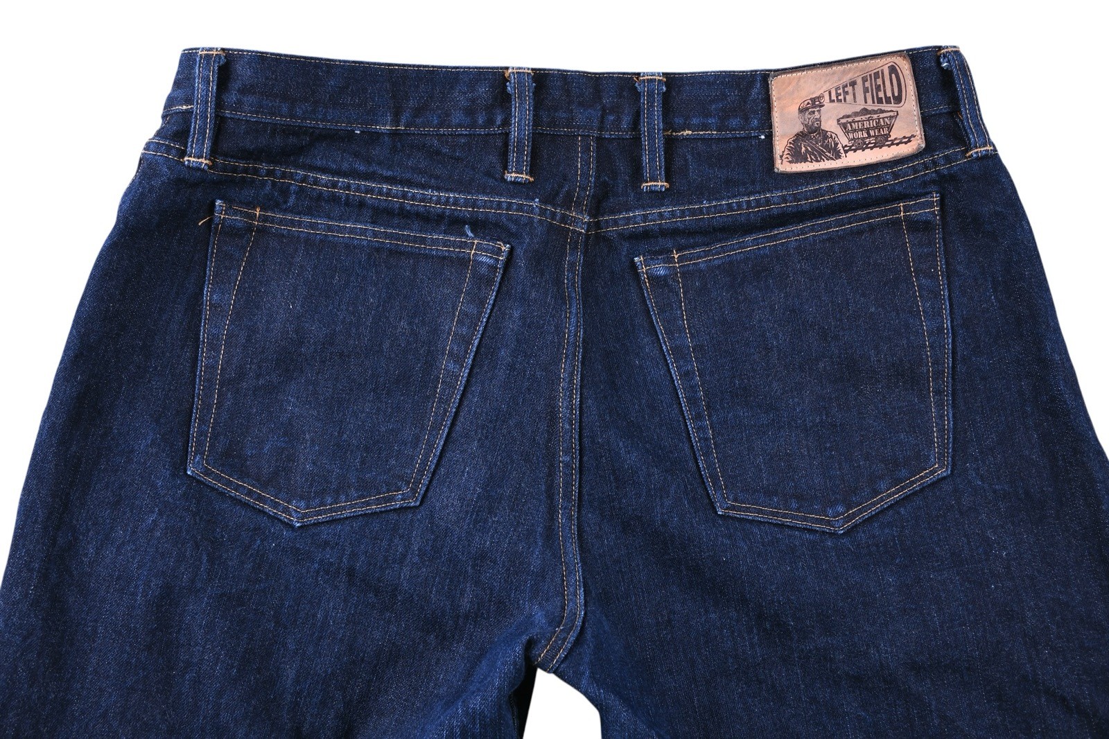 Left Field NYC American Workwear Selvedge Denim Jeans Made USA 38 Raw Indigo