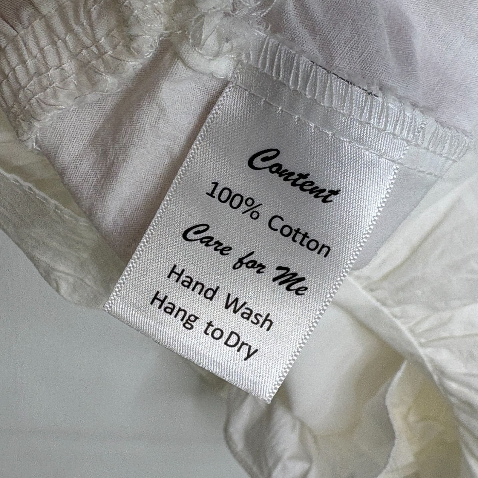 A RARE BIRD Ruffle Blouse Top One Size 100% Cotton White Boho Artsy Romantic
