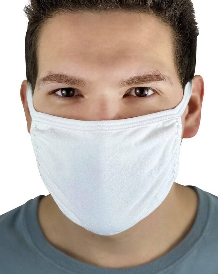 2-Pack Black Cotton Adult Face Mask – Reusable Washable Unisex