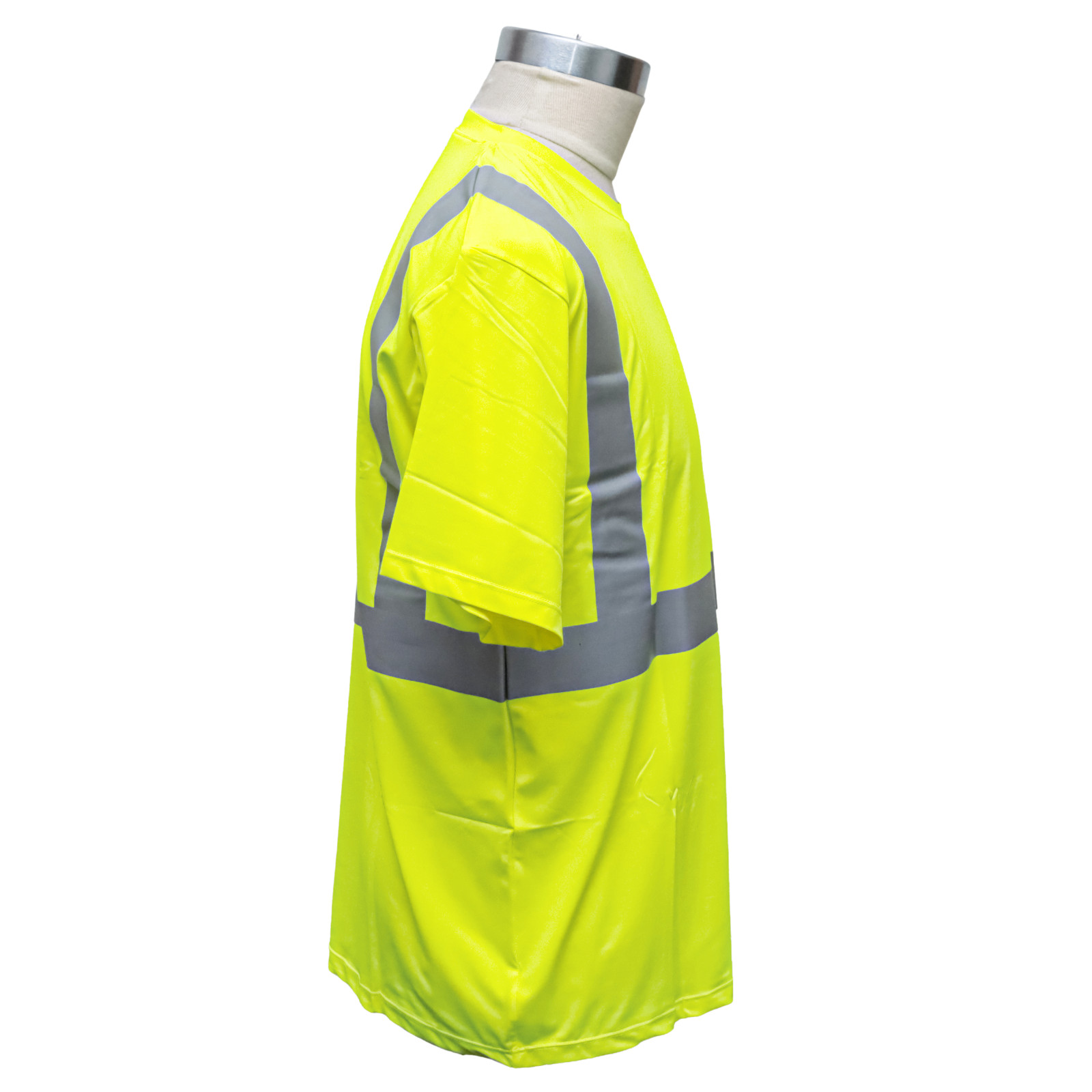 Construction Reflective Safety Trim With 360° Visibility Yellow T-Shirt Size XL