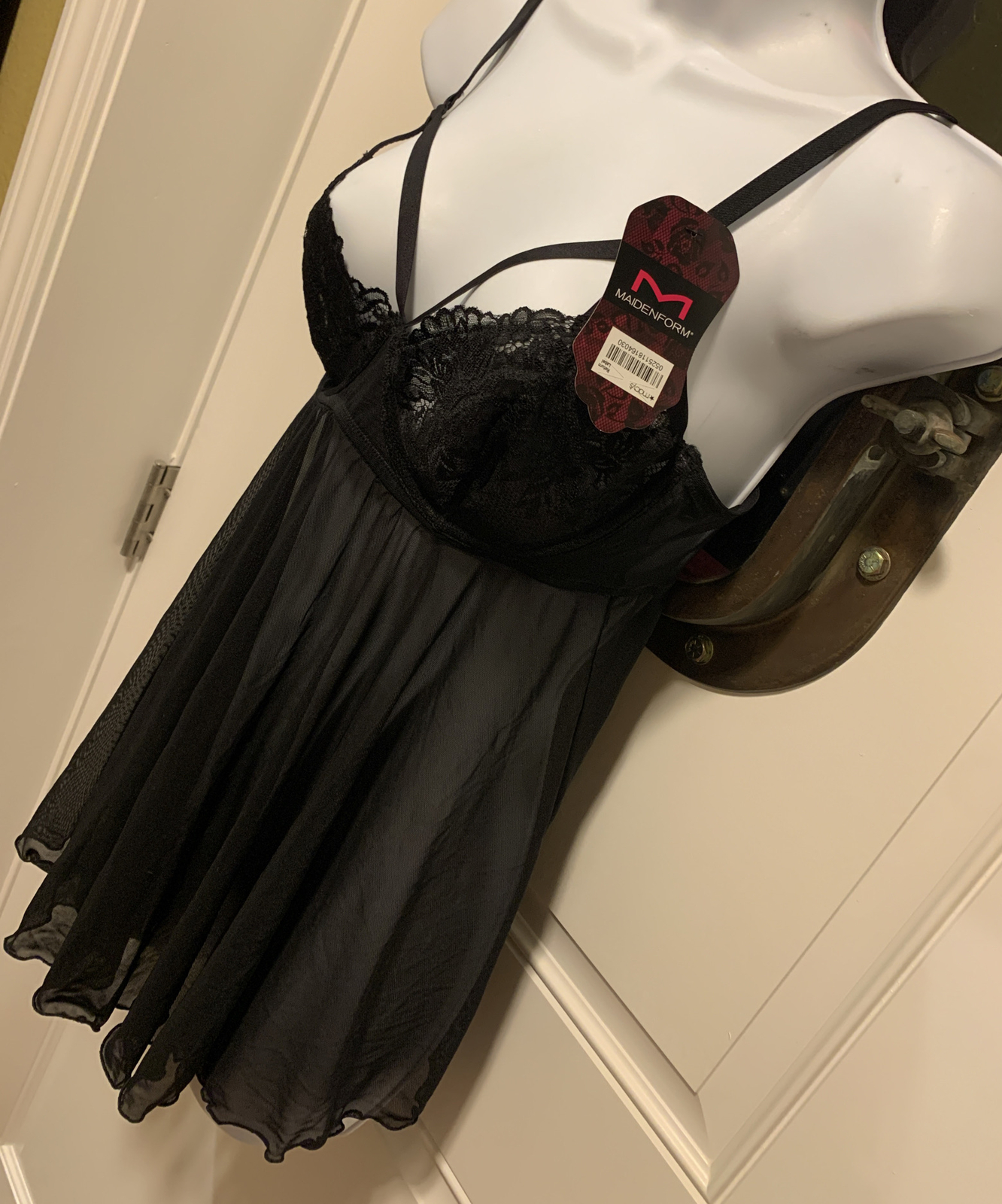 NWT- Seductive Maidenform Lace Black Lingerie Size 34C