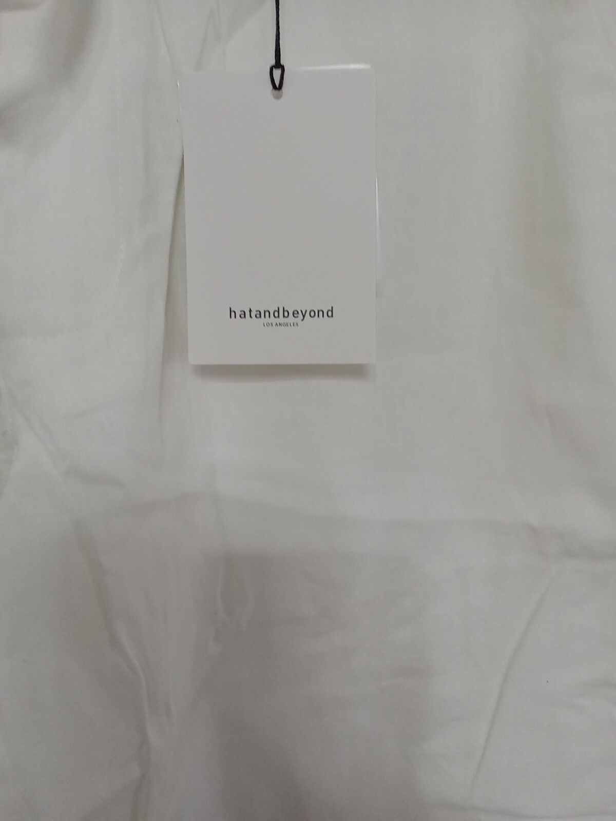 Hat and Beyond Relaxed Linen Cotton Pants, Women’s Size M, White NWT