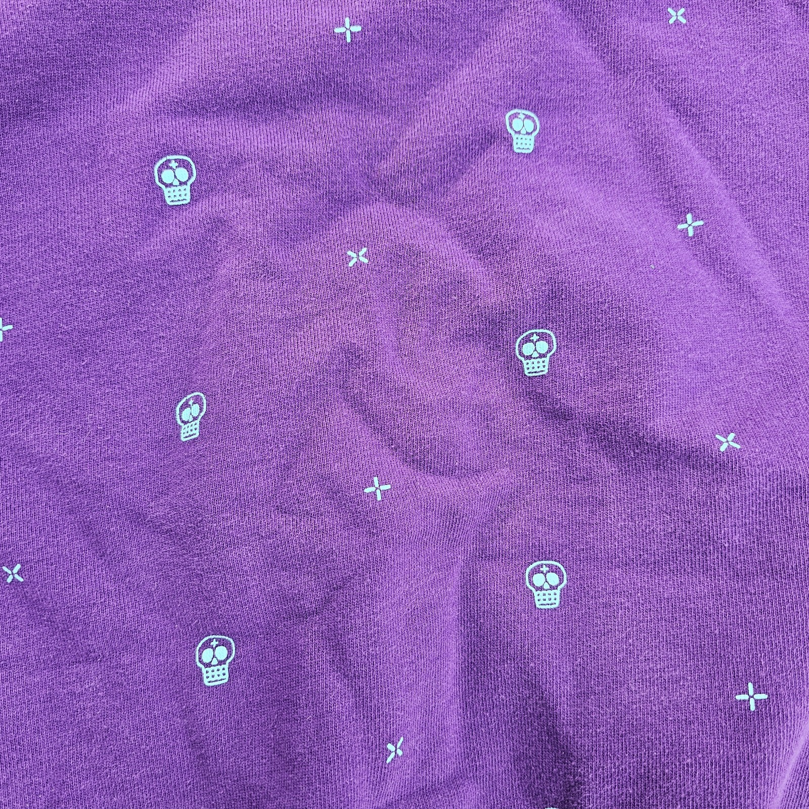 🔥 Vintage Y2K Manik Skateboards Crewneck Sweatshirt Purple Skulls AOP Men M 🔥