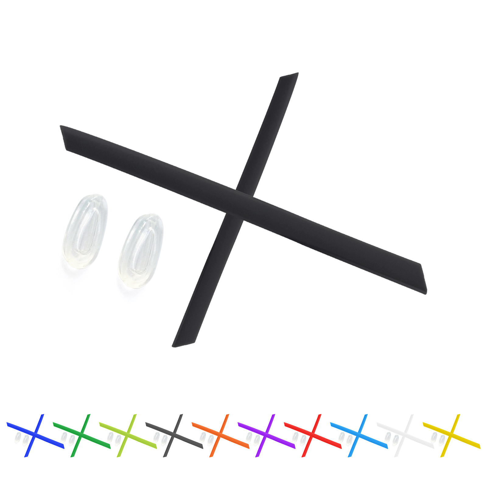 KEYTO Rubber Nose Pieces & Ear Socks Kit for-Oakley Gauge 6 OO6038 Sunglasses