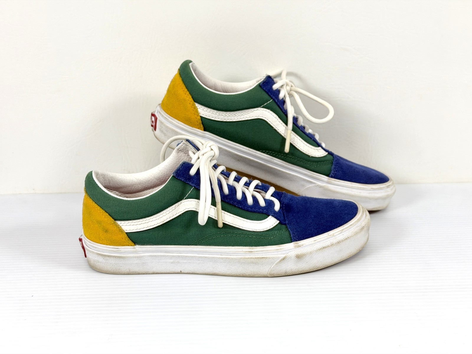 Vans Old Skool Yacht Club Color Block Suede Shoes Sneakers Men’s 7 Women’s 8.5