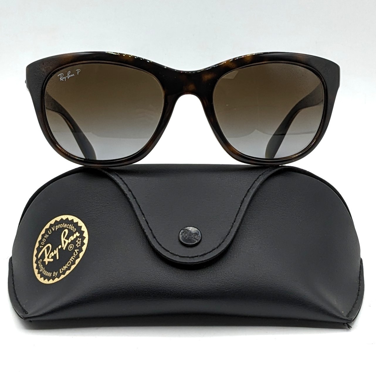 RAY BAN (RB4216 710/T5 56 20 135 3P) Polished Light Havana [Brown Polarized] NEW