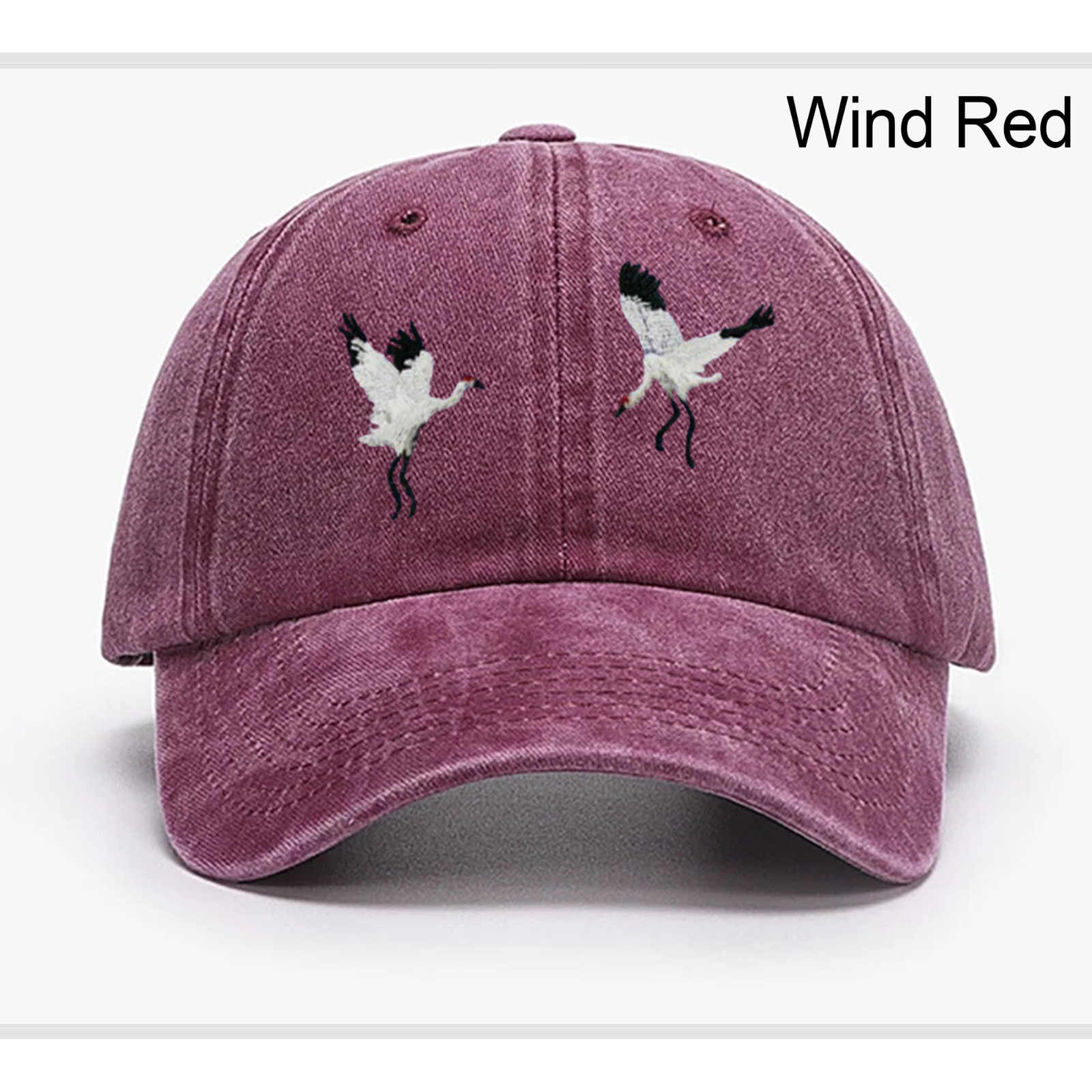 Crane Bird Embroidered Dad Hat,Wild Animal Embroidered Hat,Trucker Hat,Gift Idea