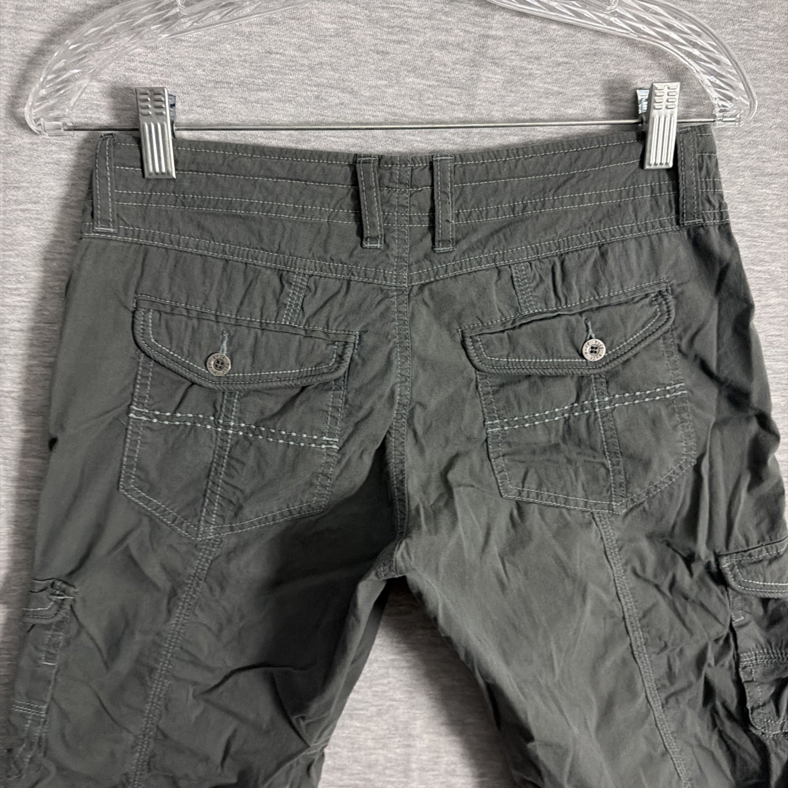 Kuhl Women’s Size 4 Gray Cotton Blend Kontra Roll Up Capri Cargo Pants