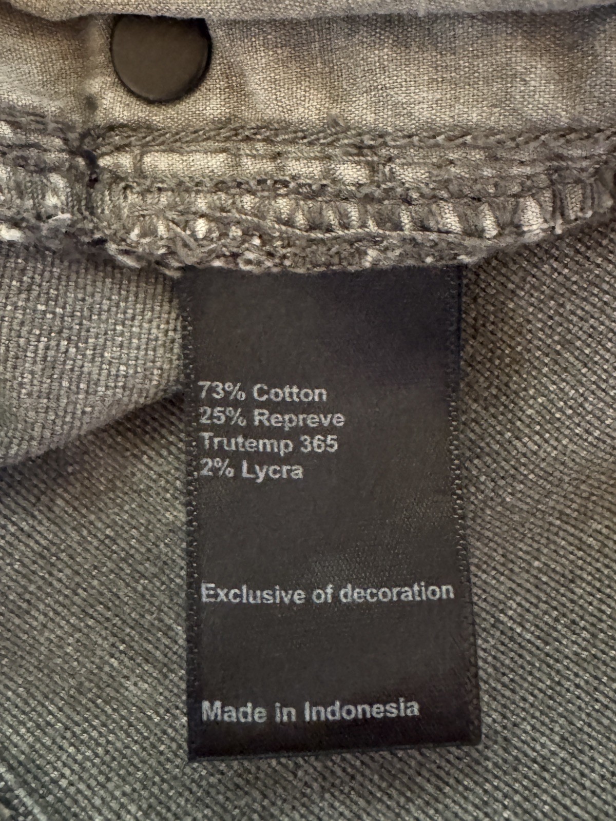 Proof Rover Pants Men 33 X 30 Slim Fit Gray Canvas Five Pocket Straight Jeans