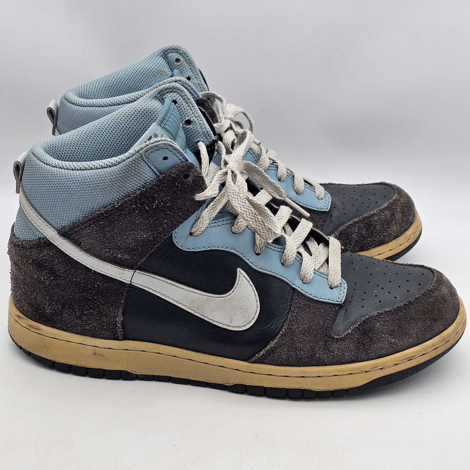 Nike Dunk High Dunk High Navy 317982-050 Suede Leather Sneaker Men’s Size 10