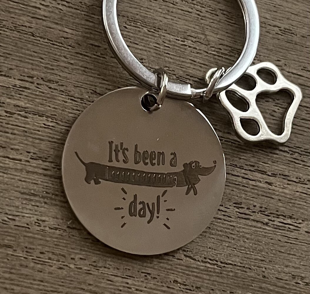 Dachshund Key Fob/Bag Charm Engraved! Several design options