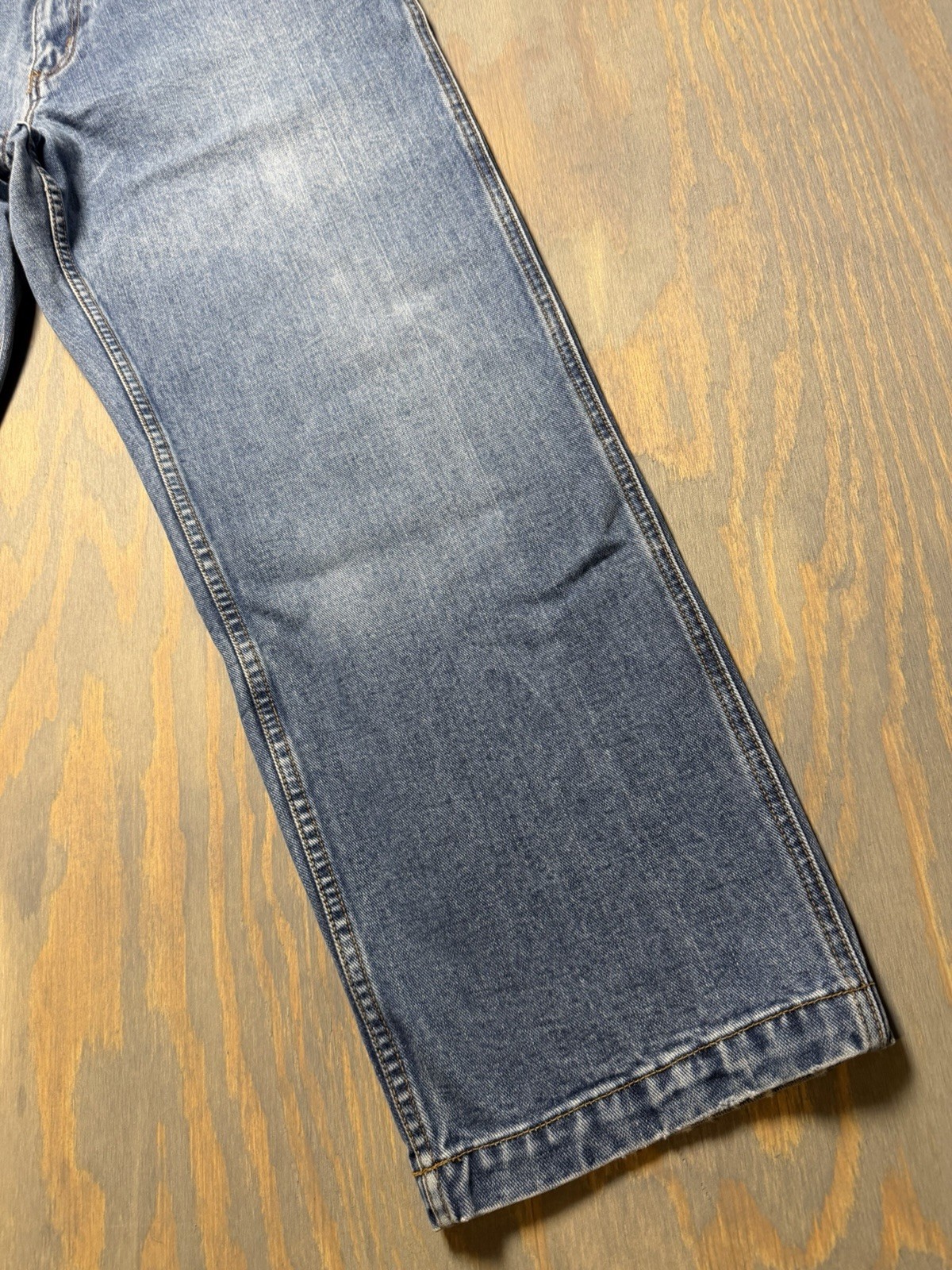Authentic Mountain Blue Denim Vintage Carpenter Jeans American Eagle 34/30