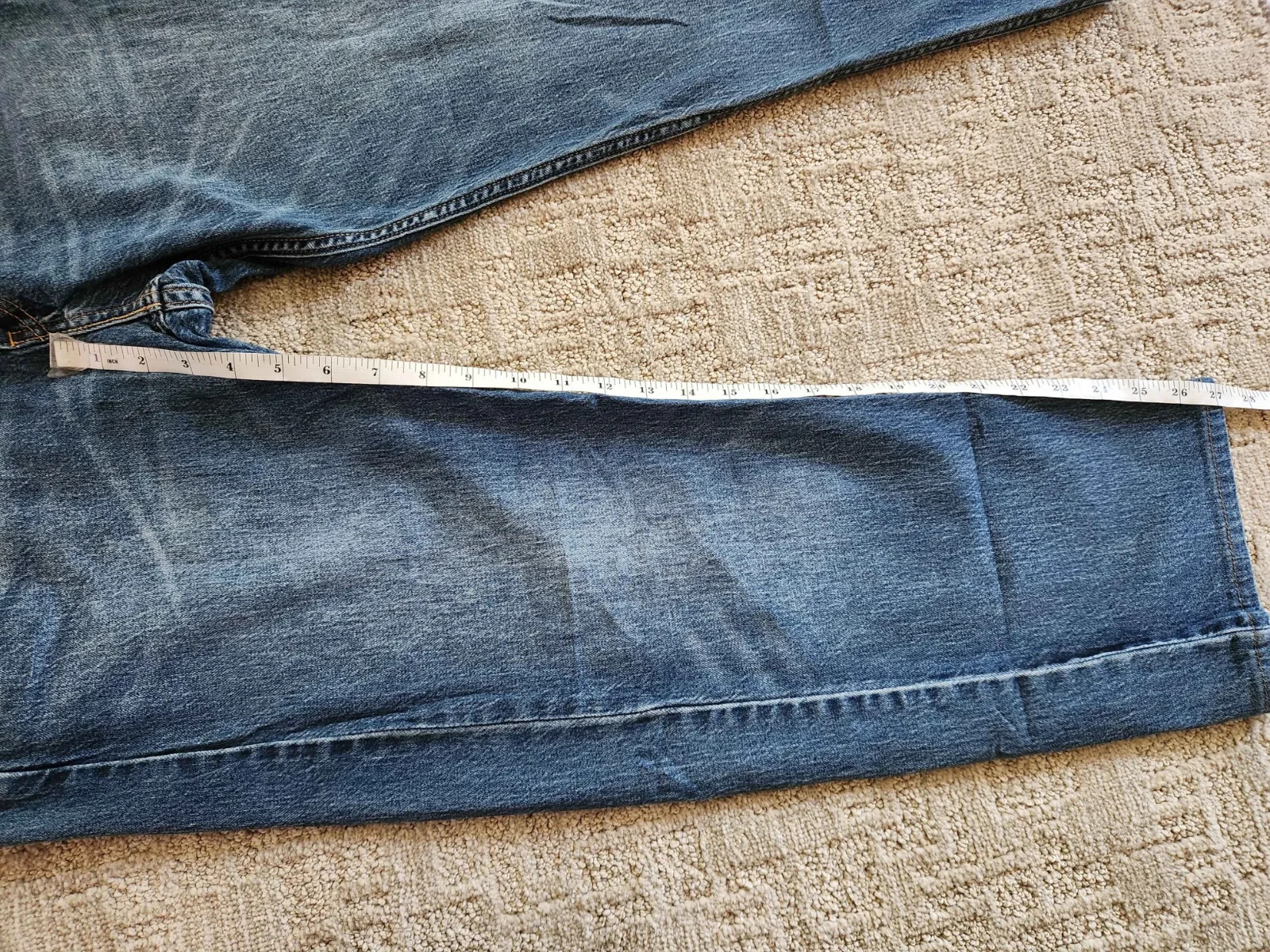 Levi’s Strauss & Co Men’s 505 Series Blue Straight Leg Denim Jeans Size: 34×30