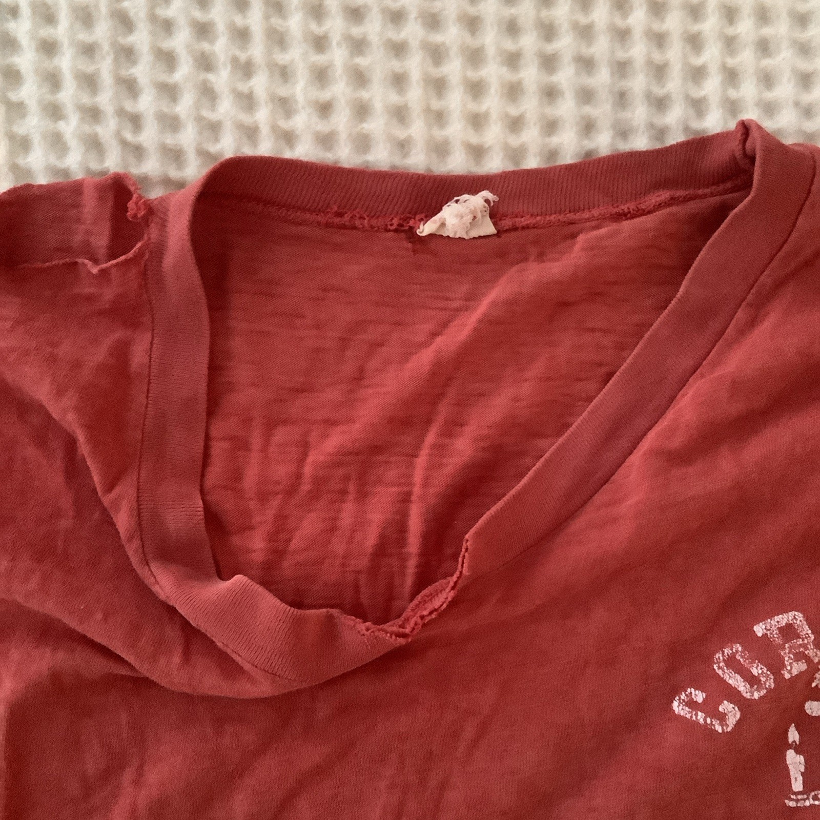 1950s Champion Running Man Cornell University Sleep Shirt Long T-Shirt ~ Rare!