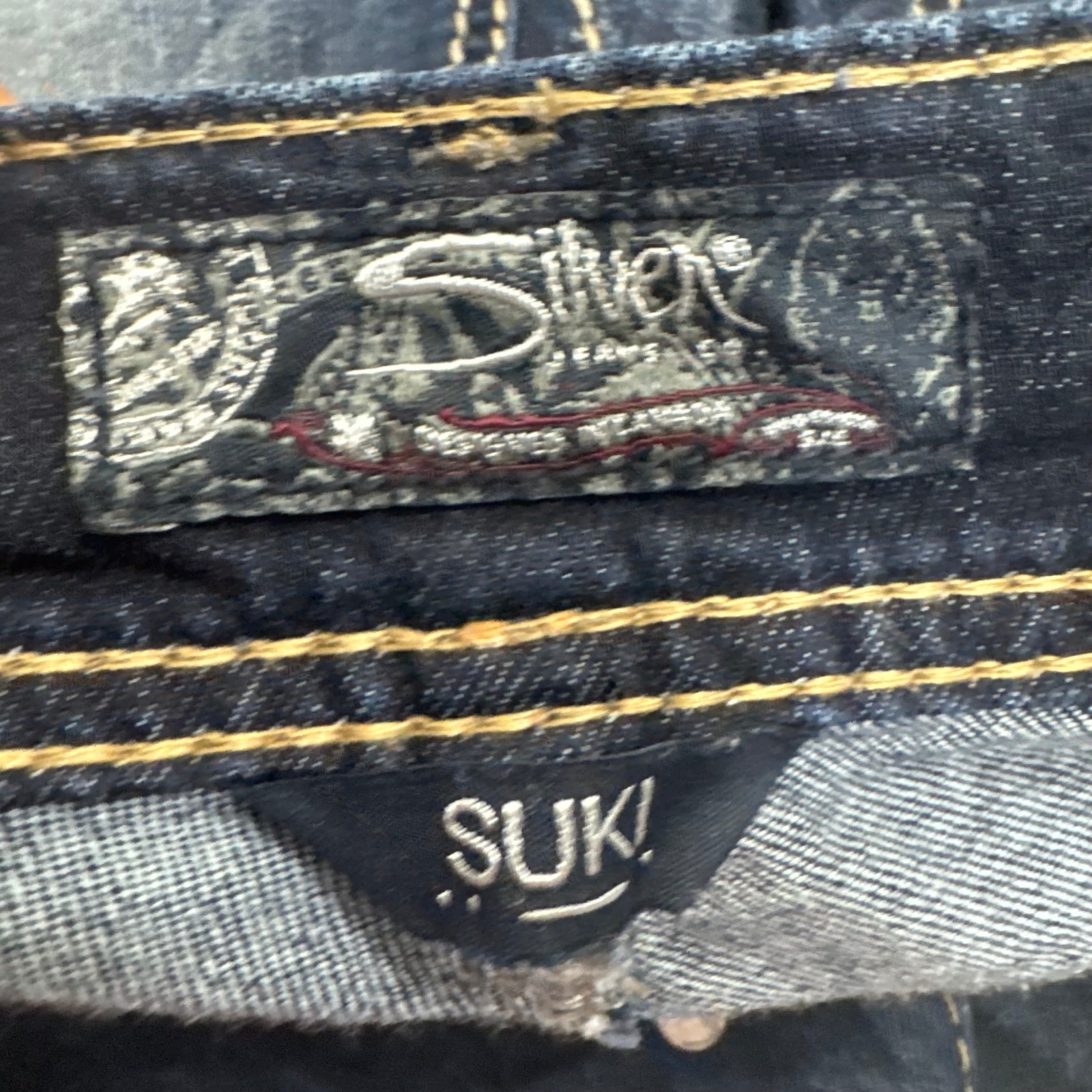 Silver Jeans Co Suki Mid Slim Bootcut Dark Wash Super Stretch W30 L33