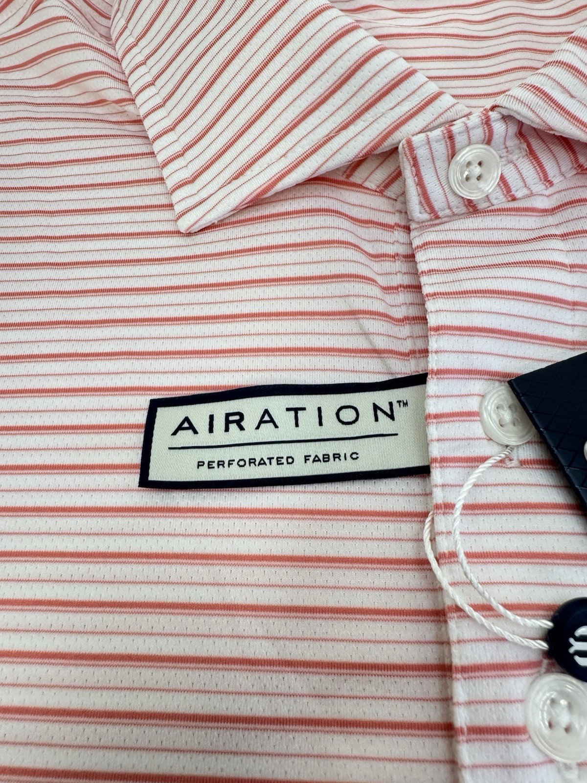 NWT Holderness & Bourne Turnbull Stripe AIRATION Golf Polo Shirt Mens XXL $118