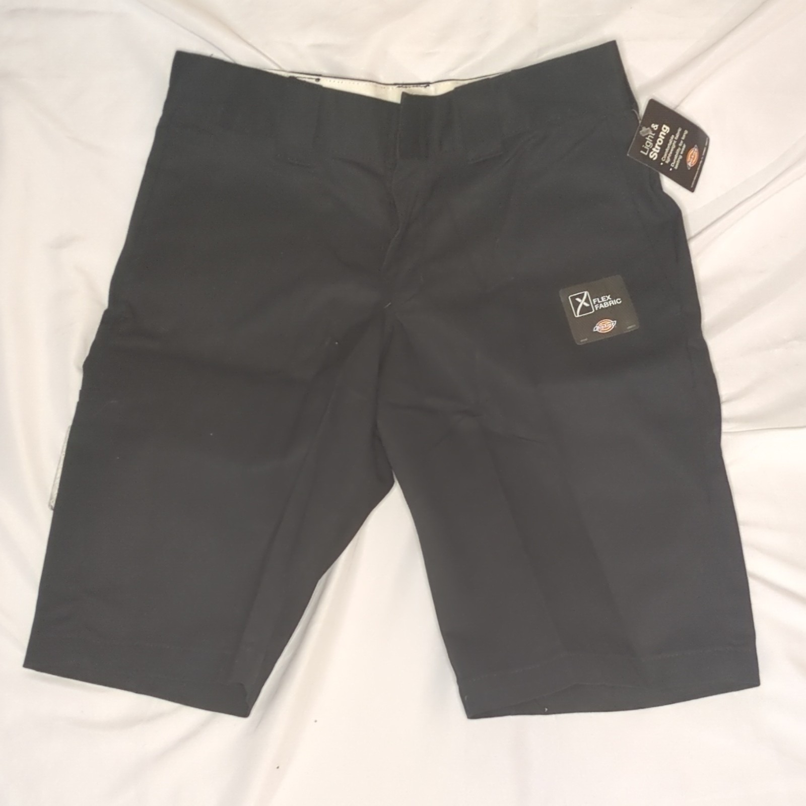 Dickies Men’s Slim Fit Twill Shorts Black Cell Phone Pocket Size 30
