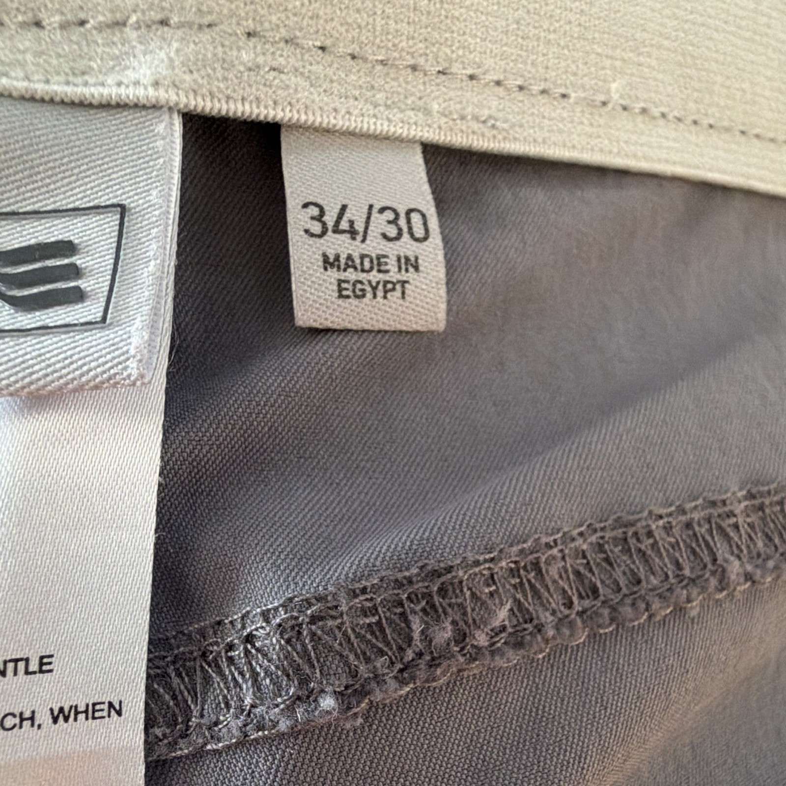 adidas Ultimate365 Men’s Gray Golf Pants 34W Regular Fit Stretch Flat Front