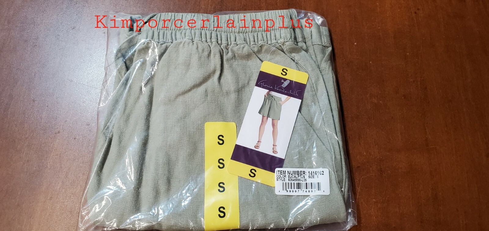 GLORIA VANDERBILT Ladies’ Linen Blend Short Medium / Small Please Choose