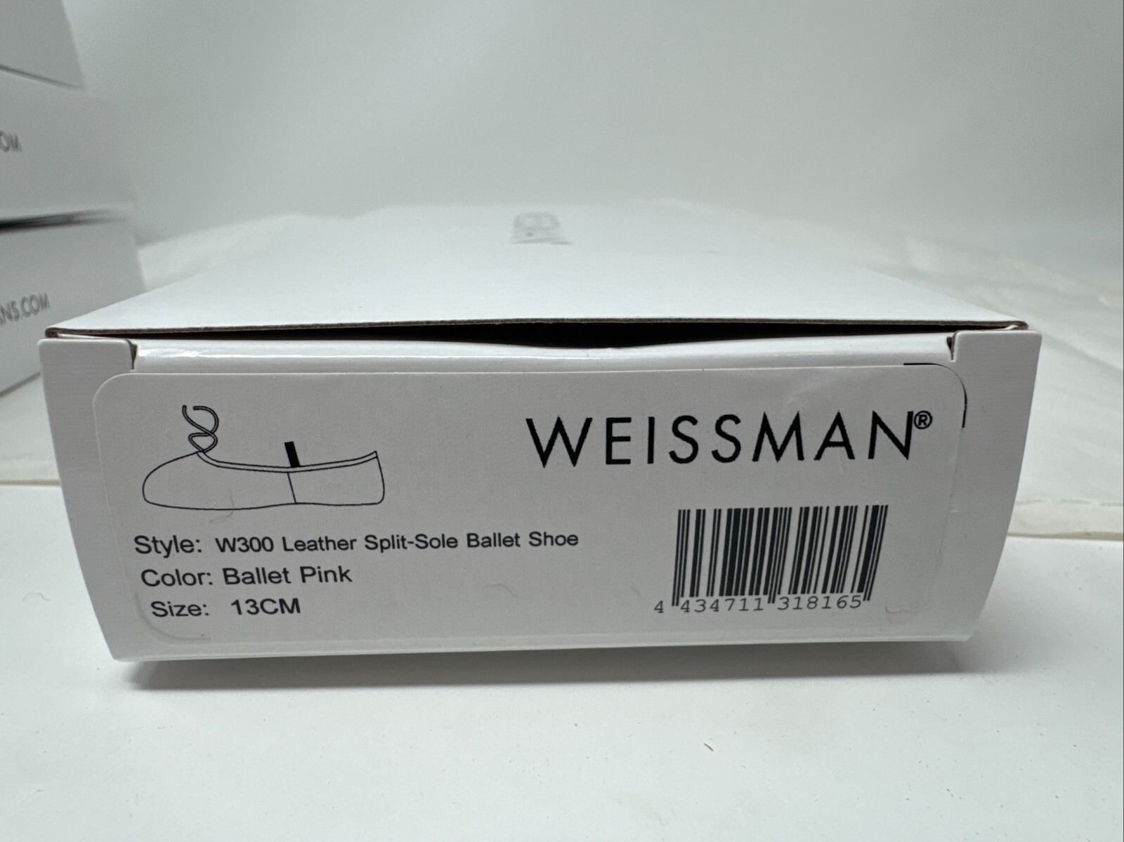Weissman Ballet Pink Split Sole Leather Ballet Shoes Child, Youth, Adult Sz New
