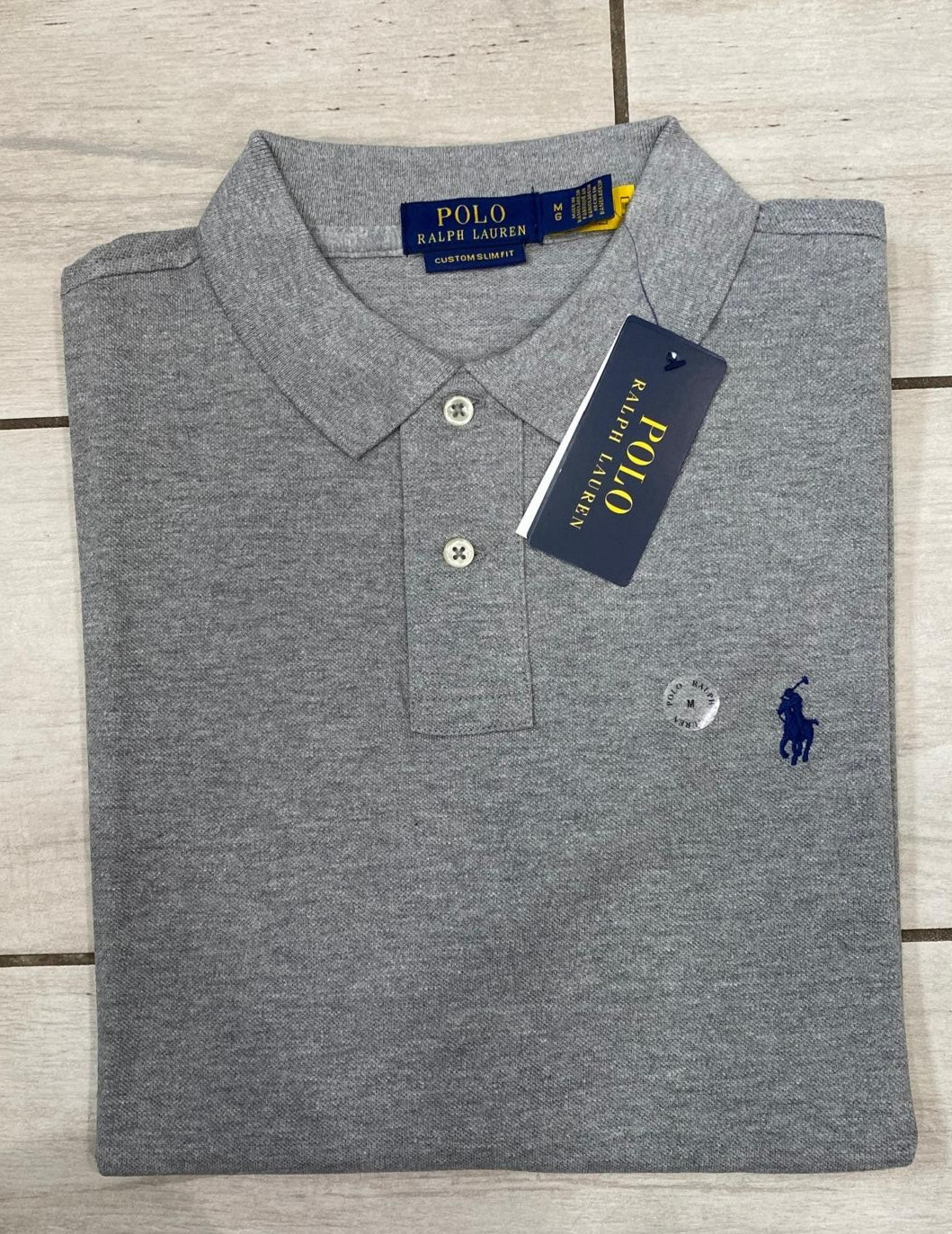 NWT Polo Ralph Lauren Men’s Custom Slim Fit Mesh Polo Shirt – Black ,Gray S-2XL