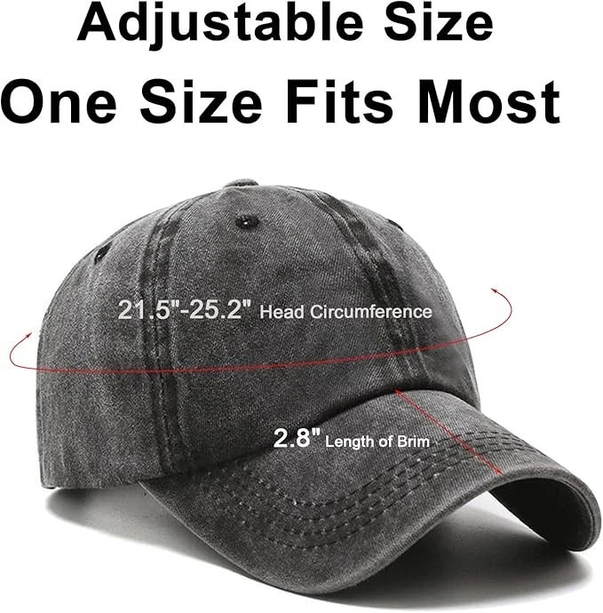 Quality Learning Center 1-800-FRAUD Funny Washed Denim Cotton Cap Adjustable Hat