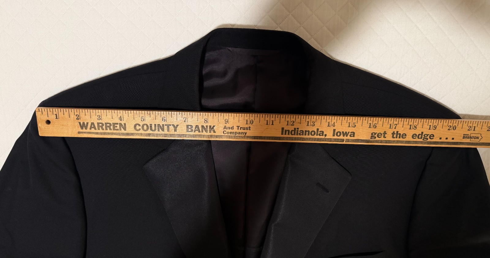 HICKEY FREEMAN Men’s 2 Piece Black Tuxedo Suit Jacket Size 46-R