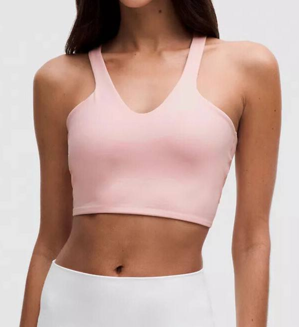 NWT Lululemon Bend This V & Racer Bra-Strawberry Milkshake XXS/XS, S/M, L/XL HOT