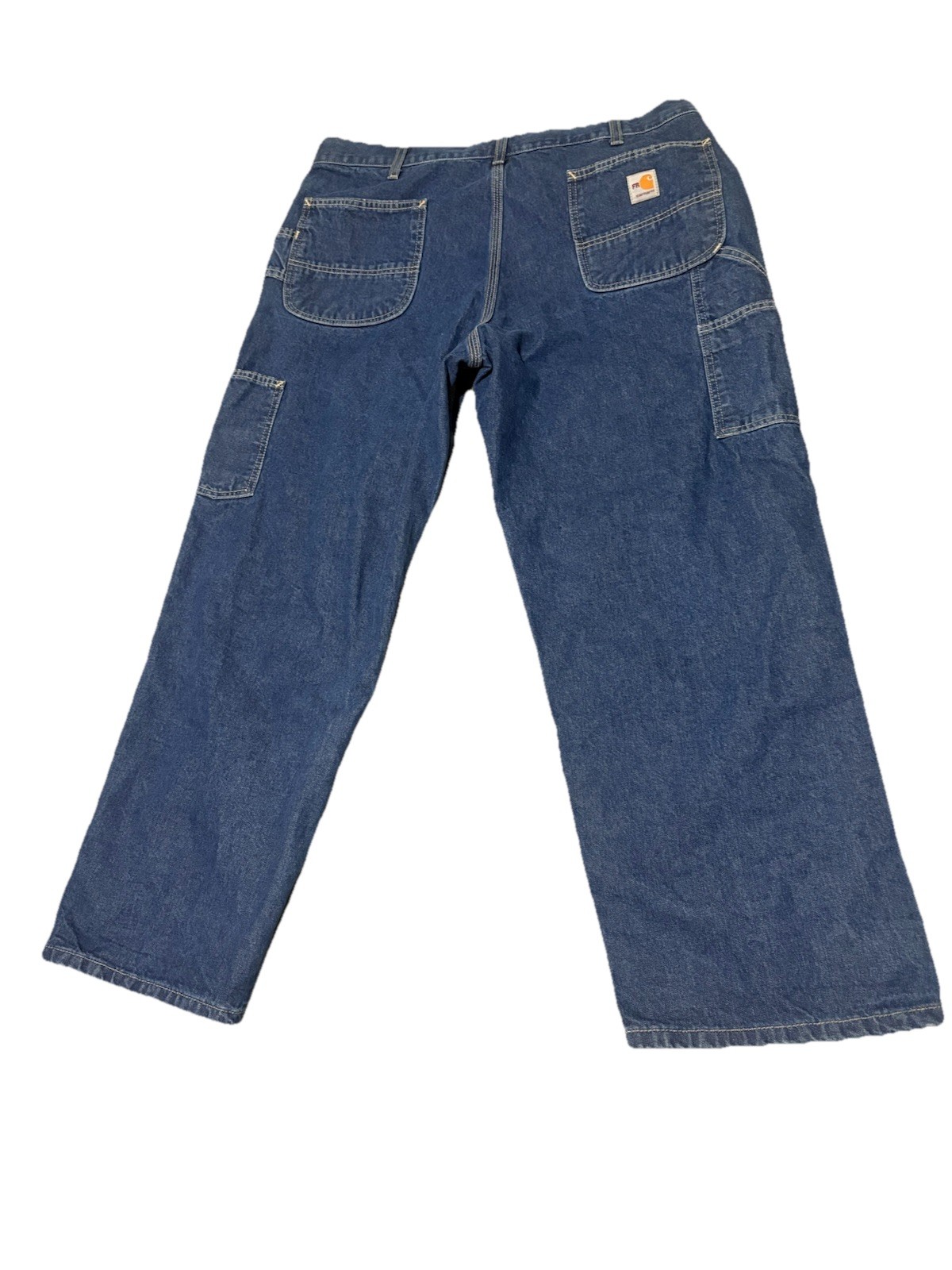 Carhartt Men’s Fr Utility Blue Jeans- 40×30- Original Fit