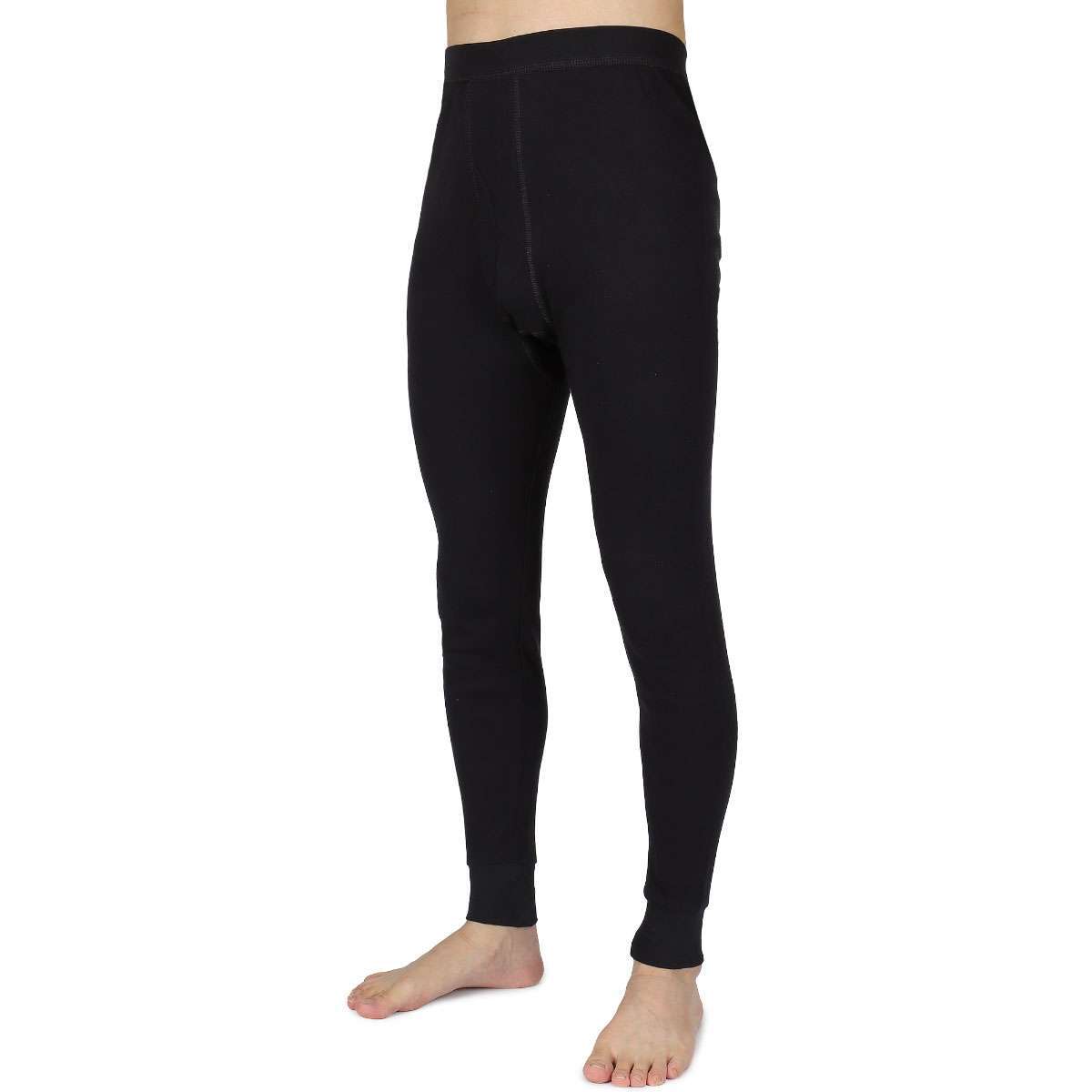 Men Winter Fleece Pants 100% Cotton Warm Thermal Long Johns Bottom Underwear