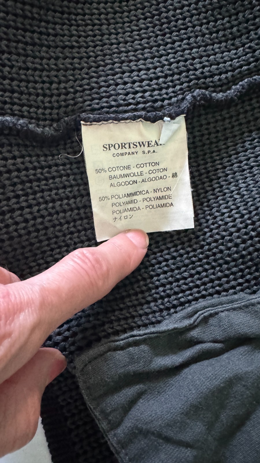 Stone Island President Knit w/ Liner – Men’s L – Black