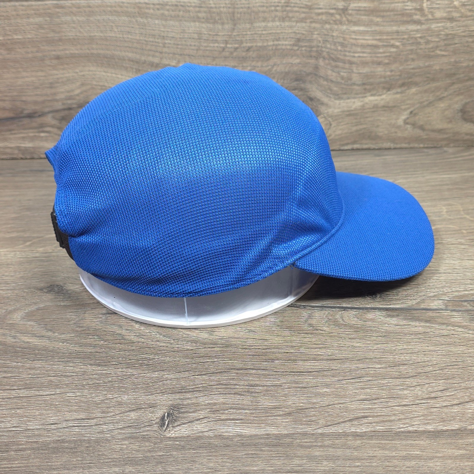 Moulded Running Hat Cap Strap Back On Lightweight Mens Blue Athletic Gym Workout
