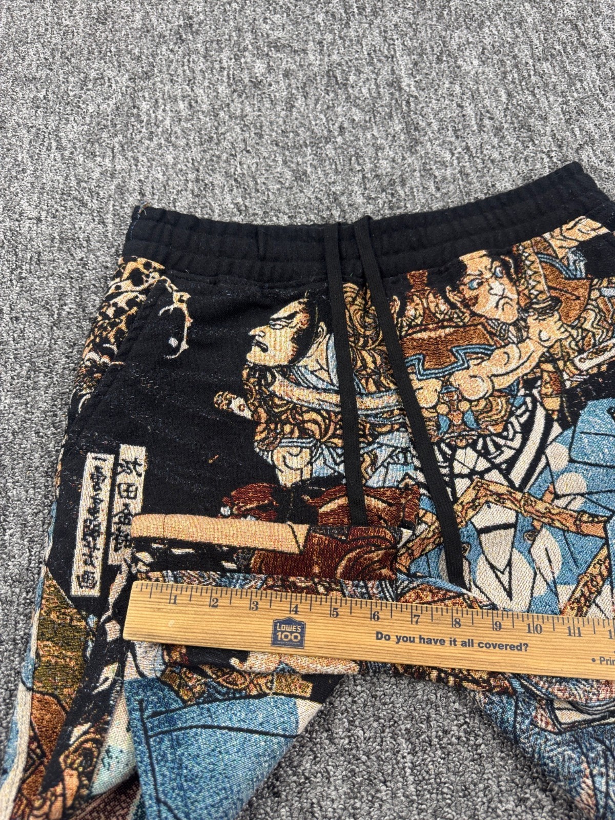 Sakamoto Samurai Warrior Shorts Men Small Japan Tapestry AOP Asian Anime Graphic