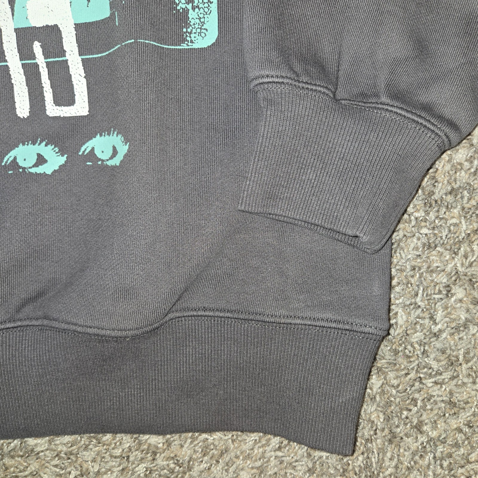Seoul Projects Neoist Crewneck Sweater Mens Size Large Gray NWT Streetwear Terry