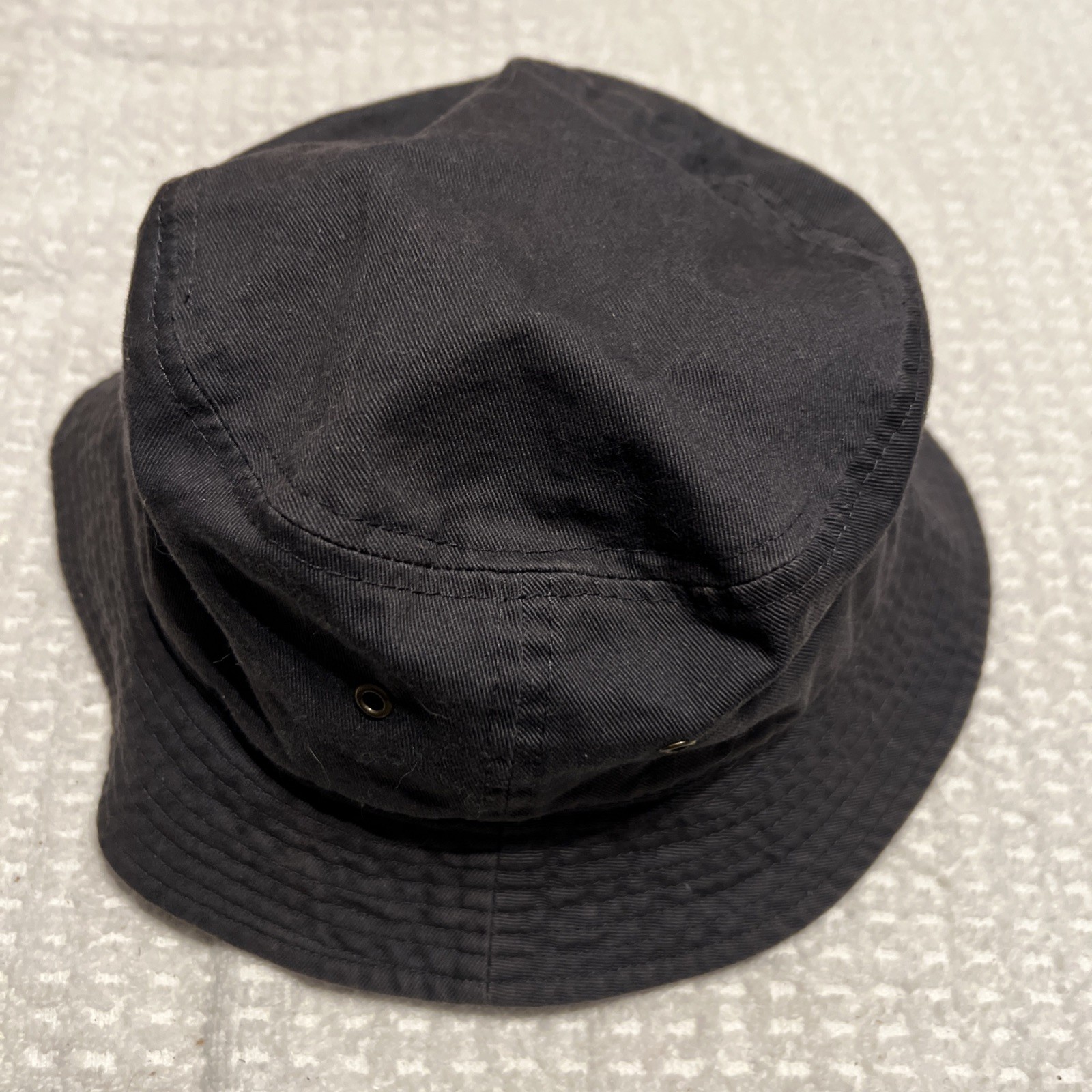 BUCHANAN BUCKS Bucket CAP Hat Gray Adult Stitch Tennis Gelante Sz S/M Cotton EUC