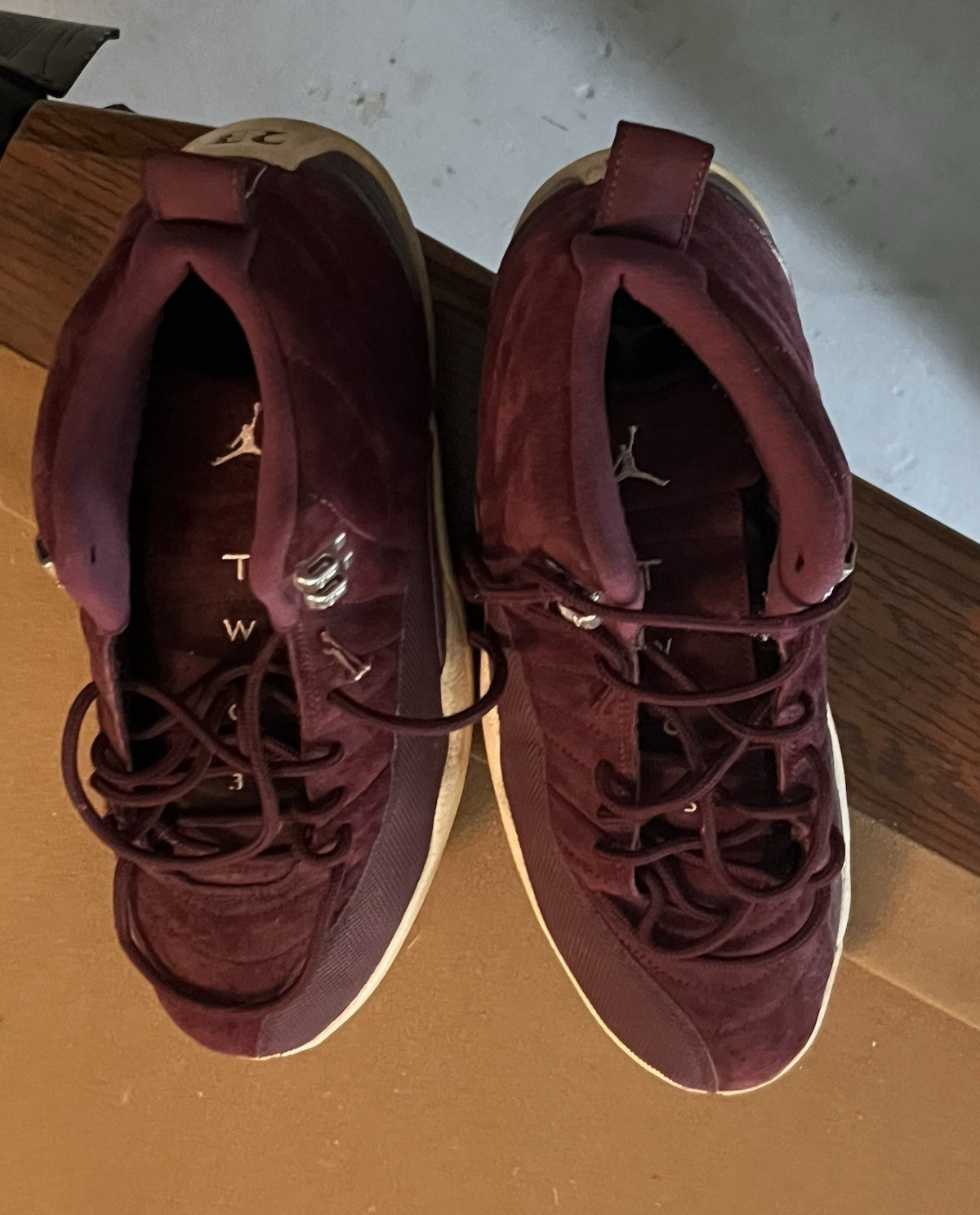 Jordan Air Jordan 12 Retro Bordeaux Mid Top Lace-Up Men’s Sneakers 2017