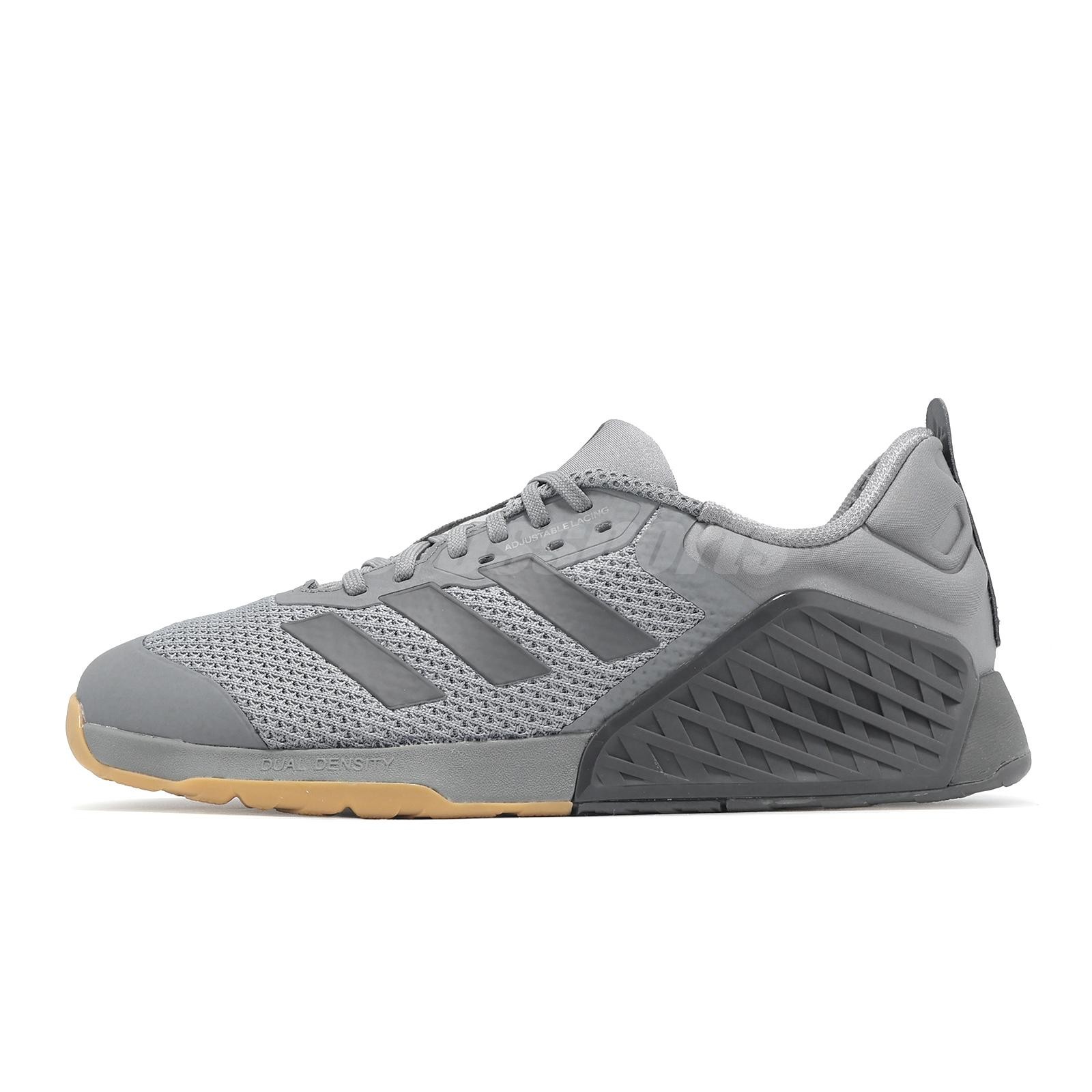 adidas Dropset 3 Trainer Grey Core Black Men Cross Training Workout Shoes ID8627