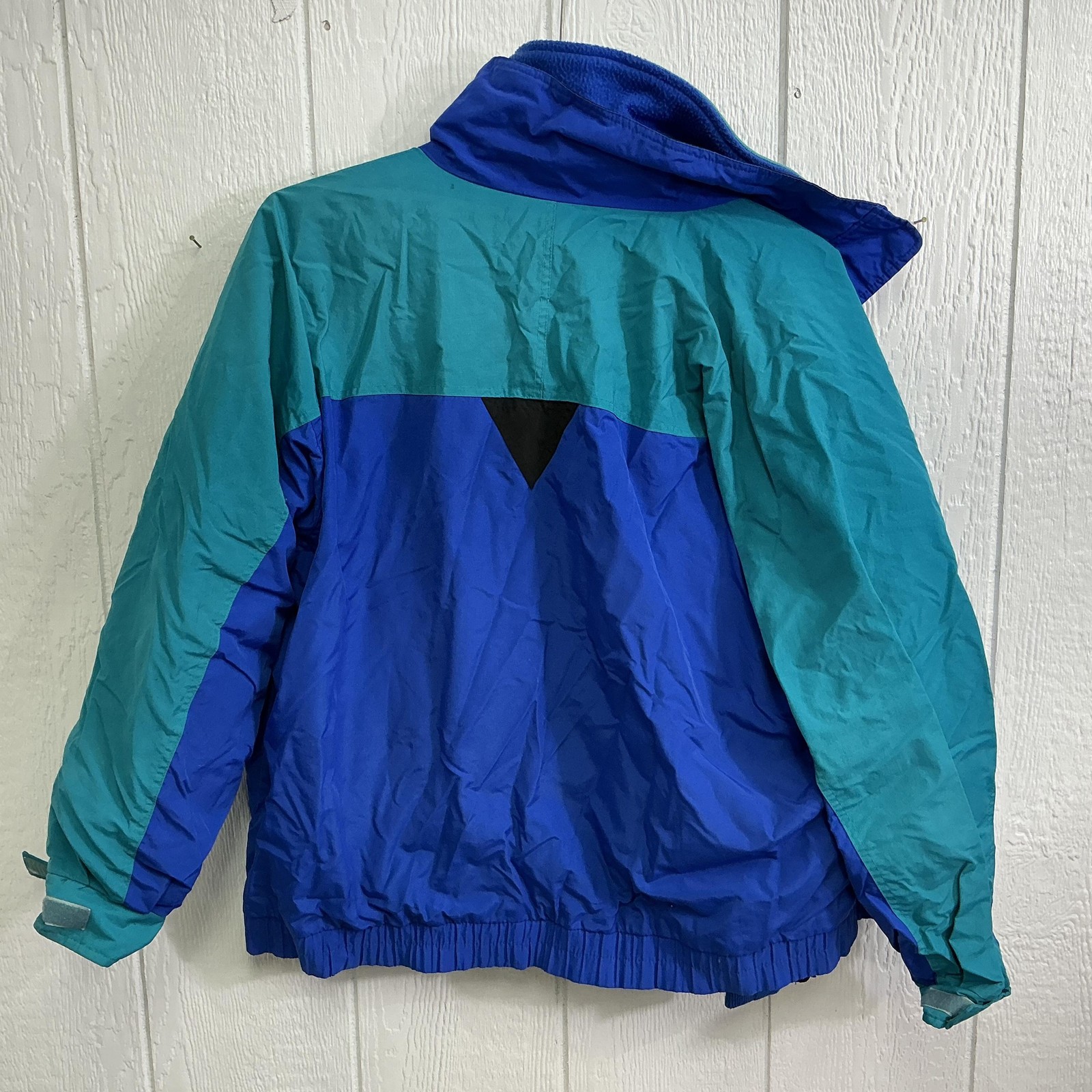 Vintage Hunt Club Jacket Mens Large Blue Teal 3-in-1 Zip Fleece Liner Ski 90s