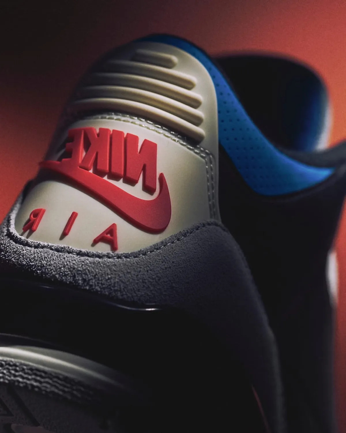 Nike Air Jordan 3 Retro Rare Air Black Military Blue Chile Red IB8967-004 Men’s