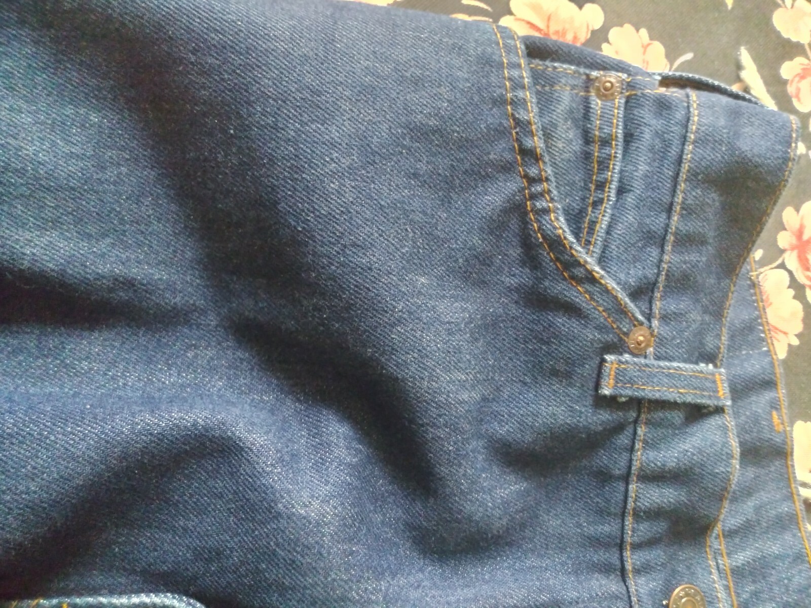 Plain Pockets JC Penny Men’s VTG Jeans Denim Dark Size 35 1/2″ x 32″ Boot Cut