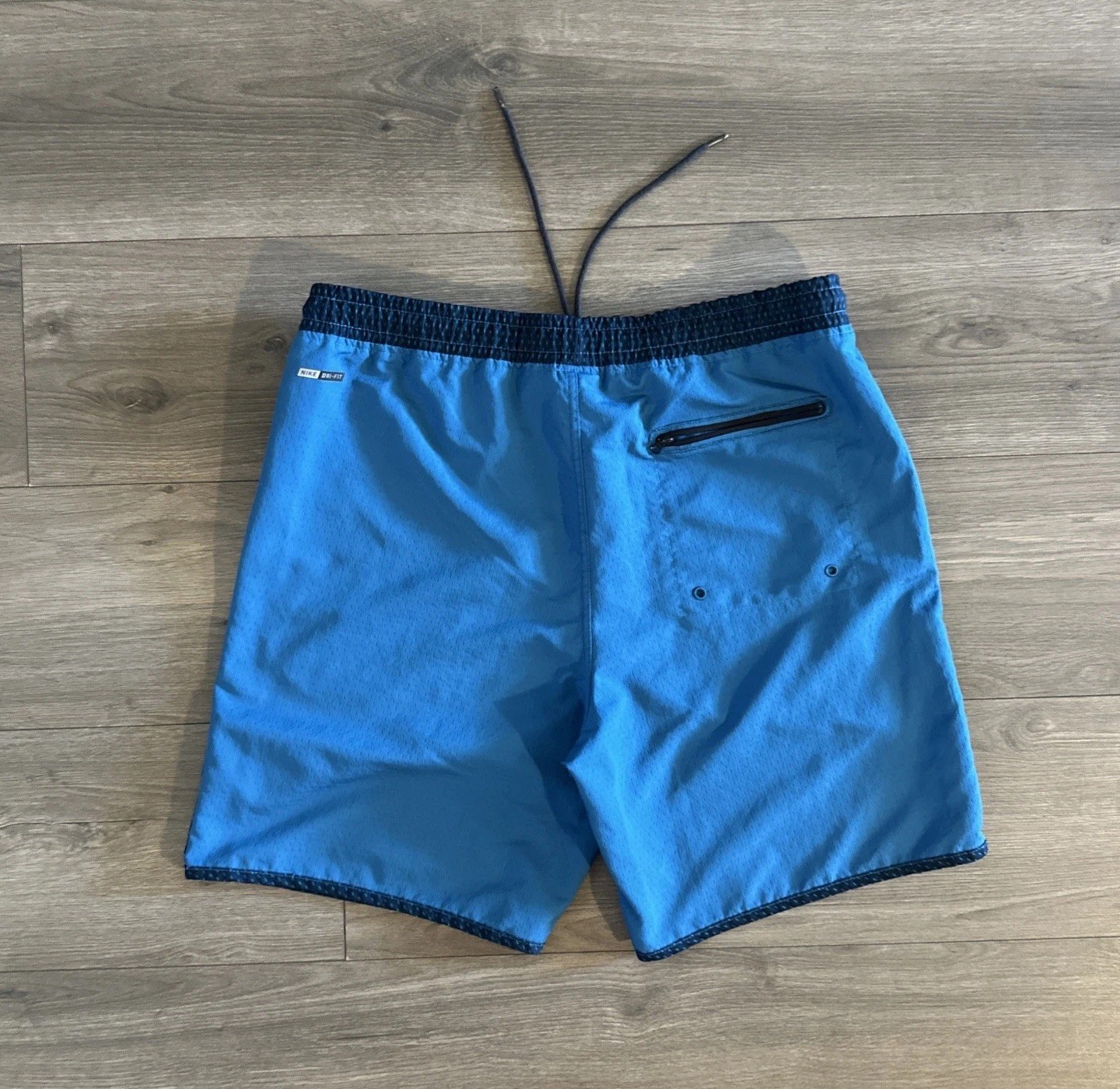 Hurley Mesh Lined Swim Trunks Pockets & Drawstring Mens Large Blue