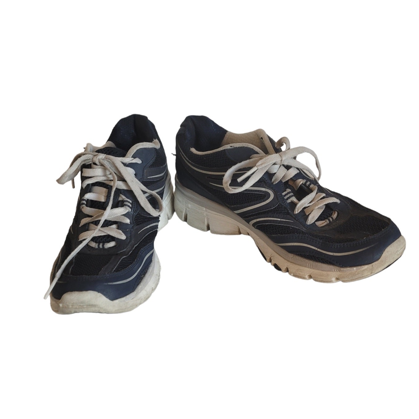 Skechers Women’s Size 7.5 Navy Blue Lace-up Sports Sneakers Running Shoes