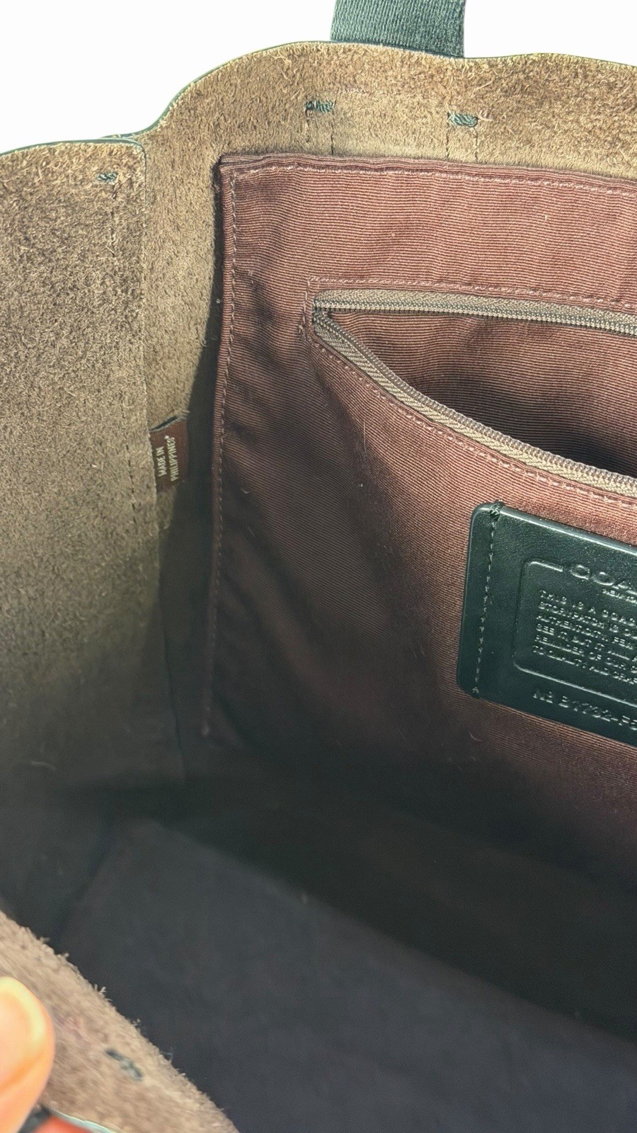 Large Soft Leather Derby Tote by Coach 58660