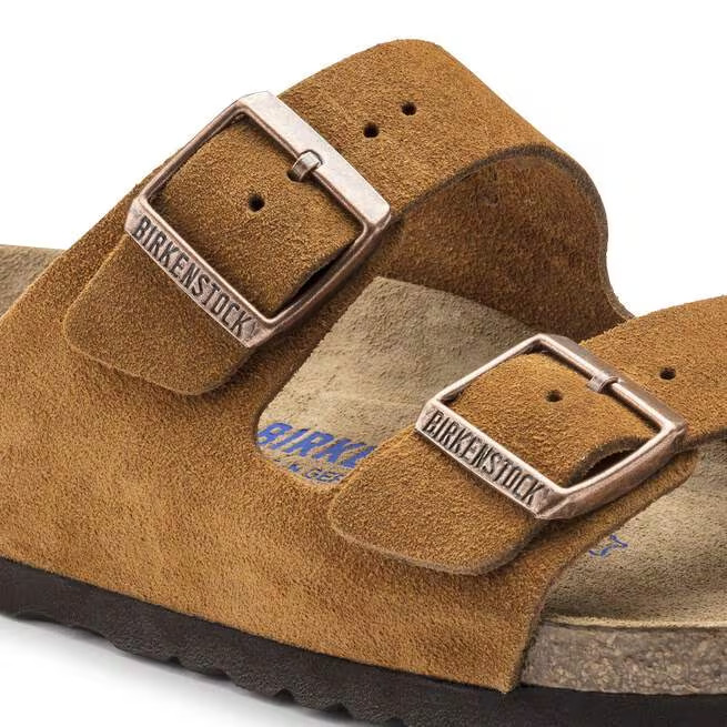 Birkenstock Arizona Soft Footbed Mink Suede Leather Casual Sandals Size EU37-45