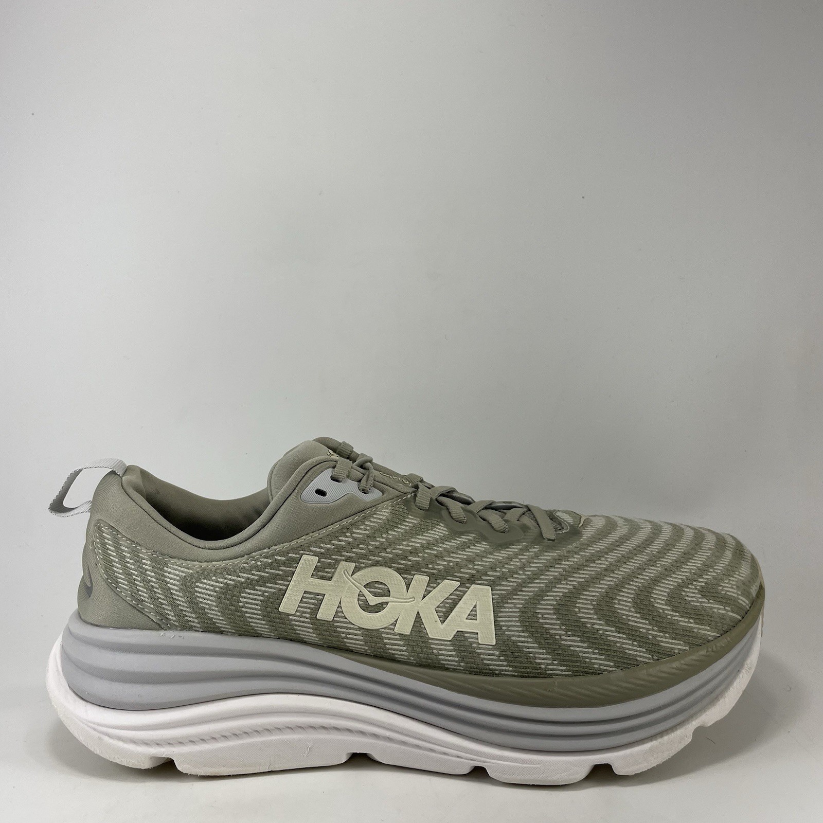 Hoka One One Gaviota 5 Barley/ Oat Milk Running Shoes Mens Size 12.5 2E Wide EE